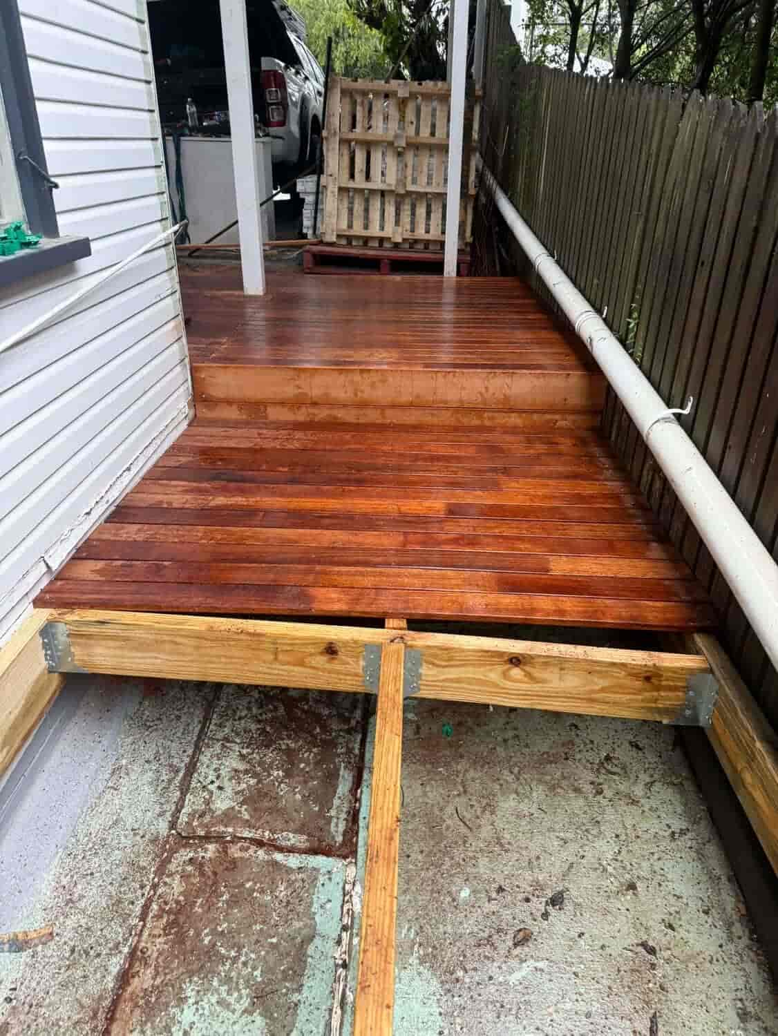 Hardwood decking project Gold Coast